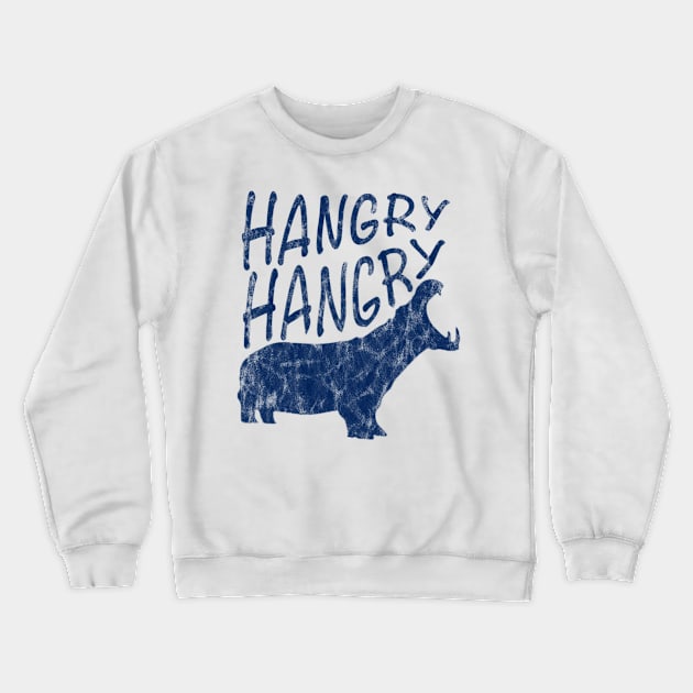 hangry hippo Crewneck Sweatshirt by wildmagnolia